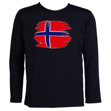 Imagem de Camisa Termica Uv 50+ Segunda Pele Noruega Bandeira Adulta-Unissex