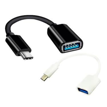 Imagem de Cabo Adaptador USB Otg Fêmea Tipo C Macho para Pendrive Usb Celular Tablete Notebook