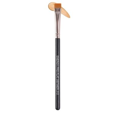 Imagem de ENERGY Pincel definitivo plano para sobrancelhas, delineador, modelador, oculto, com creme líquido, cera, cosméticos, ceras sintéticas veganas firmes, retas, cerdas sintéticas e precisas