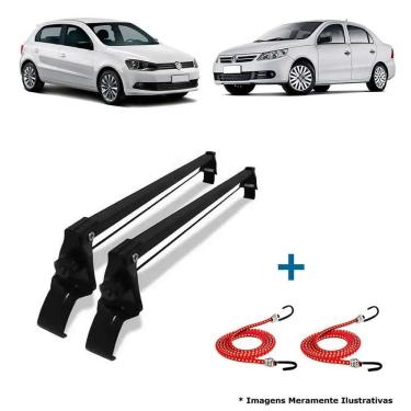 Imagem de Rack teto gol e voyage g5 e g6 4 portas + 2 elástico carga