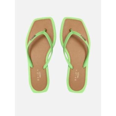 Imagem de Chinelo Feminino Square Brizza Arezzo - Verde Claro Verde 39/40-Feminino