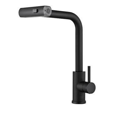 Imagem de Yesop Torneira De Cozinha Gourmet Inox Escovado Cor Preto