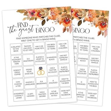 Imagem de Jogos de chá de panela, jogos de casamento, cartões de jogos de festival de outono, lembrancinhas de festa de noivado, jogos de despedida de solteira, jogos minimalistas de festa de casamento,