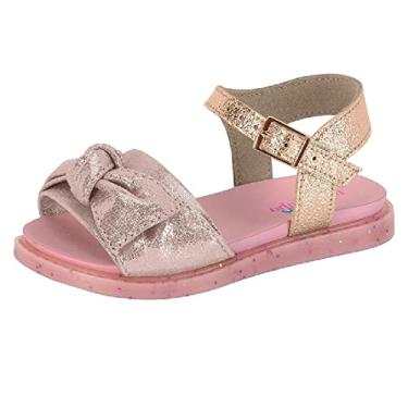 Imagem de Sandália Infantil Molekinha Bebê Metalizada Rosa - 20