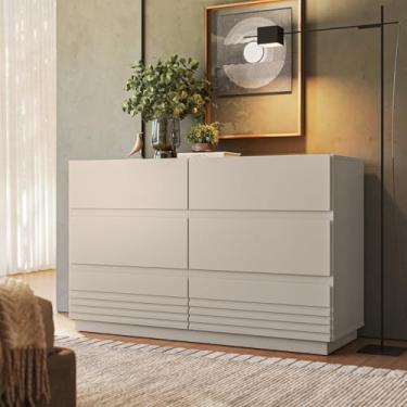 Imagem de Cômoda 6 Gavetas Samambaia Cabecasa Madeiramadeira Off White