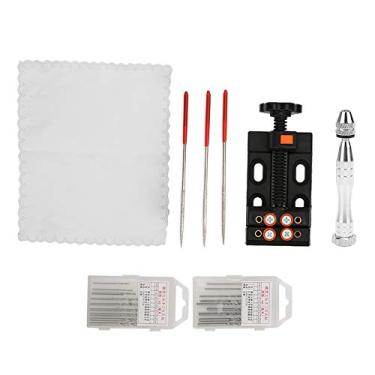 Imagem de Broca Manual, Broca Helicoidal Manual, Torno de Pino de Liga de Alumínio Com 20 Brocas, Conjunto de Polimento de Perfuração Com Bolsa Storge