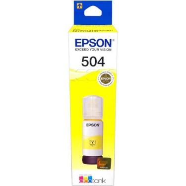 Imagem de Tinta Original Refil Lacrado 504 T504 L4150 L4160 L6161 Amarelo