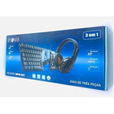 Imagem de Kit 3x1 Gamer - Teclado, Mouse e Headset Inova KMFON - 6527