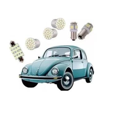 Imagem de Kit Lâmpadas Led Do Fusca - Luz Lanterna, Teto, Re - Forte - Blue Lion