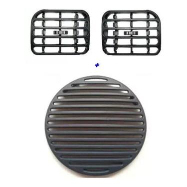 Imagem de Kit Difusor De Ar Central Renault Clio Com Tela Grade Auto Falante Ren