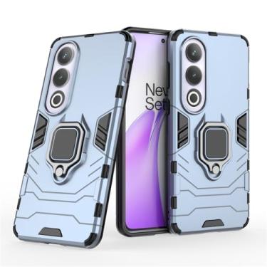 Imagem de Capa Protetora Magnética Anti-quedas para OnePlus Nord CE 4, OnePlus Ace 3V 5G, Suporte Giratório + Proteção Militar (Azul-marinho)