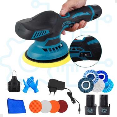 Imagem de Lixadeira Roto Orbital Politriz Automotiva C/ Acessórios 24V - Exbom, 