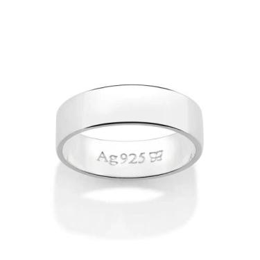 Imagem de Aliança de namoro prata 925 casamento ou noivado anel rommanel unissex