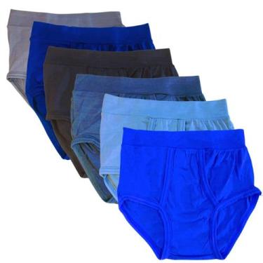 Imagem de Kit 6 Cuecas Tradicional Slip Abertura Frontal - Brasling, Sortidas, G