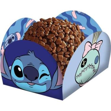 Imagem de 40 Forminha Doces Stitch Forma Docinhos Caixeta - Festcolor