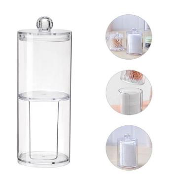 Imagem de Porta Objetos e Acessórios Triplo em Acrílico Organizador de Algodão e