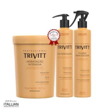 Imagem de Cauterização 300ml, Hidratação 1Kg, Fluido para Escova 300ml - Trivitt