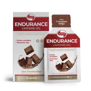 Imagem de END CAFFEINE GEL 12 SACHES DE 30G - Vitafor, Chocolate Belga