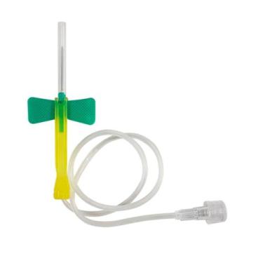 Imagem de Escalpe de Segurança Descarpack 21G Descartável Verde com 1 Unidade