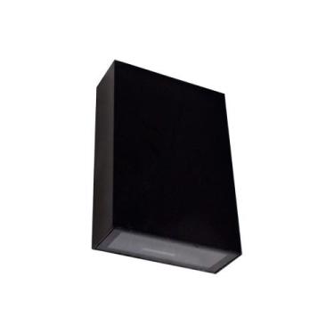 Imagem de Arandela Blindada Efeito 2 Fachos Duplo Led 4w 3000k Preta St1238 - De
