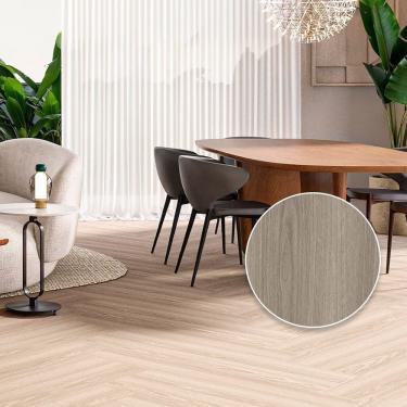 Imagem de Piso Vinílico Clicado 18,3cmx5mmx1,23m Araguaia Pix Revestimentos - caixa com 2,25 Unidade - Cinza