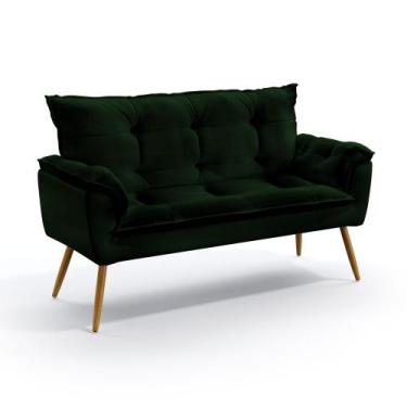 Imagem de Poltrona Namoradeira Estofada Decorativa Beta com Pés Palito N-026 Vel