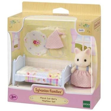 Imagem de Sylvanian Families Conjunto Cama Menina Gato Primavera EPOCH Magia 568