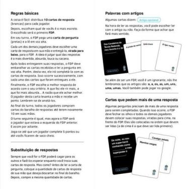 Imagem de Fdp - Foi De Propósito 3 Expansão Jogo De Cartas - Buró