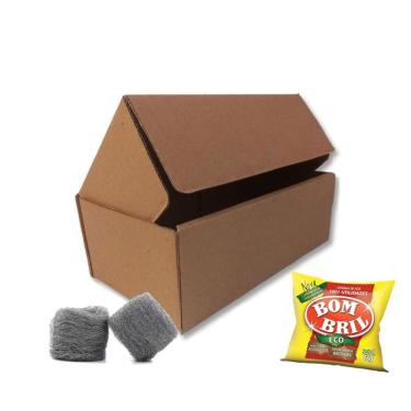 Imagem de Esponja De Aço Grossa Bom Bril Eco 60G Kit 14