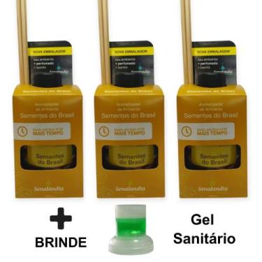 Imagem de 3 Aromatizador Ambiente Difusor Vareta Senalândia Aromas 280ml Cheirin