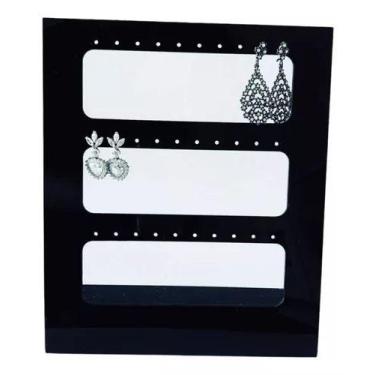 Imagem de Expositor De Brincos. Joia Bijuteria. Acrílico Preto - Loja Dinka