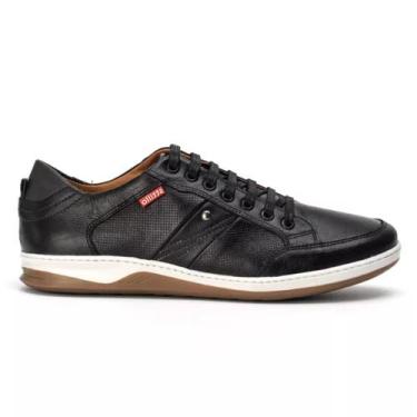 Imagem de Sapatênis Masculino Couro Bovino Linha Stillo  007S - Ranster, Preto, 