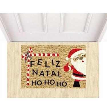 Imagem de Capacho para Apartamento Feliz Natal 60x40cm - Zap Tapetes Personaliza