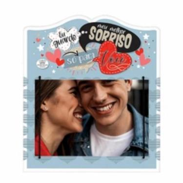 Imagem de Porta retrato com elástico eu guardo meu melhor sorriso...20,5x18 - ze