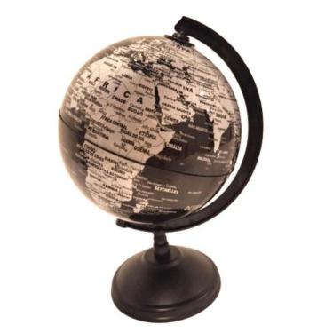 Imagem de Globo Terrestre Mapa Mundi Politico Black Giratorio Escolar - emp