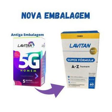 Imagem de Lavitan Multi 5g Homem (A-z super fórmula 60 CP) - Cimed