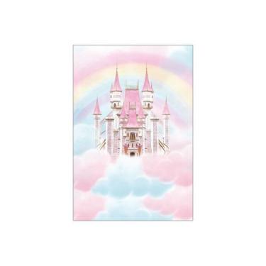 Imagem de Painel De Festa Vertical 1,50 x 2,20 - Castelo Princesa Baby 008 - Via