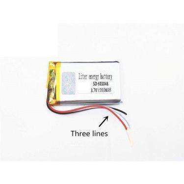 Imagem de 1 Peça 603048 C/ 3 Fios 3,7v 1200mah 6mm X 30mm X 48mm - - KMIG