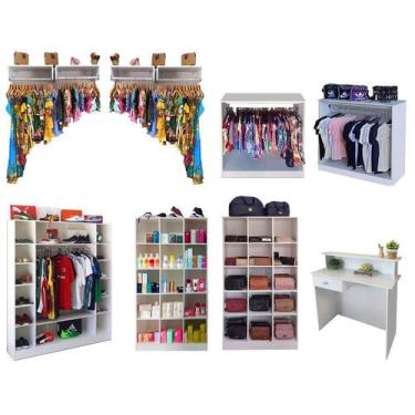 Imagem de Expositores Loja Roupa Closed Araras Magia Móveis 10 peças