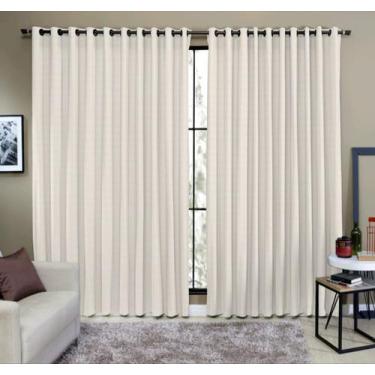 Imagem de Cortina Rustica Paris  Semi Blackout Flame 12,00x (2,30 ate 2,60 altur