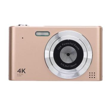Imagem de Câmera Digital, Câmeras Digitais 4K 48MP Aponte e Dispare Com Zoom 16x e Tela IPS de 2,4 Polegadas, Anti-vibração, Detecção de Rosto, Flash Embutido, Câmera Pequena Compacta para