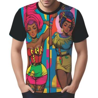 Imagem de Camisa Camiseta Tshirt Africa PopArt Mul.her Africana Arte 4 - Enjoy S