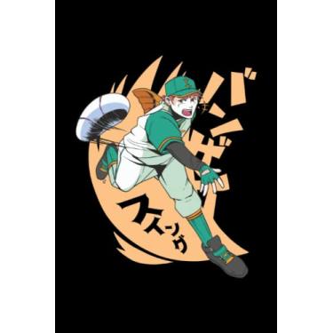 Imagem de Anime Baseball Pitcher - Notizbuch für Baseballspieler: DIN A5 (6x9) Notizbuch für Sportler und Schlagball Spieler mit 120 linierte Seiten und Wochentage für die Tagebuch Funktion