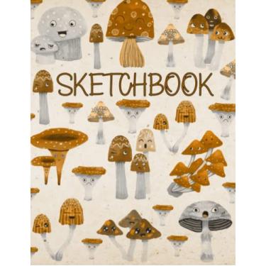 Imagem de Mushroom Sketchbook: Bold and Bright Fungi-Themed Notebook for Art, Doodling, Sketching, and Designing