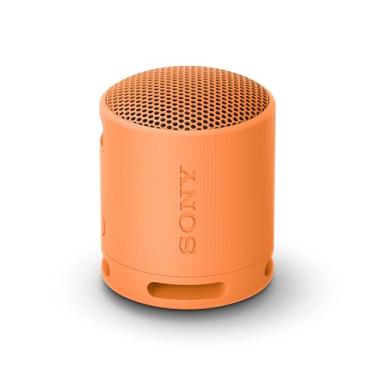 Imagem de Sony SRS-XB100 Alto-falante portátil sem fio Bluetooth leve e supercompacto, extradurável, IP67, à prova d'água e à prova de poeira, bateria de 16 horas, alça versátil e chamadas sem as mãos, laranja