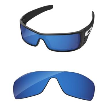 Imagem de PapaViva Lentes de substituição para óculos de sol Oakley Batwolf OO9101 Deep Water - Polarizadas
