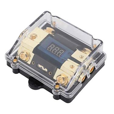 Imagem de Bloco Porta-fusíveis 100A Com Display LED para áudio de Carro 1 Entrada 2 Saídas Iate, Seguro e Resistente