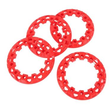 Imagem de 4 Unidades de 6 Polegadas ATV Tampa de Acabamento do Cubo Roda, Protetor de Aro Decorativo de Pneus de Plástico Material ABS Encaixe Universal para Kart Protetor de Aro de