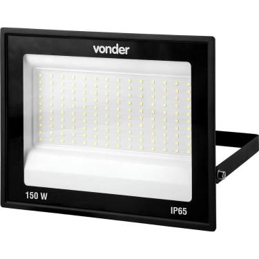 Imagem de Refletor De Led RLV1503 150W Vonder Bivolt 6500k 110V 220V Luz Branca Alcance 35m Interno Externo