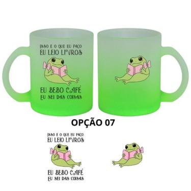 Imagem de Caneca Vidro Jateada 325ml Pererecas A Patricinha Boiadeira - LARANJA 